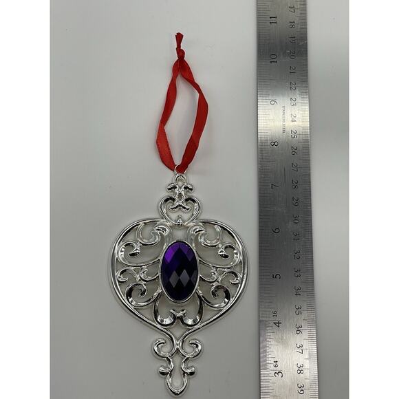 Lenox Silverplate Bejeweled Spire Christmas Ornament Keepsake NIB 856360 - Picture 2 of 5